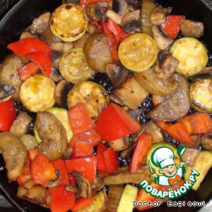 Грибы с овощами на сковороде – пошаговый рецепт приготовления с фото