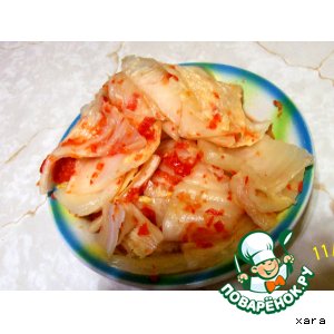 Капуста Кимчи по-корейски в домашних условиях, пошаговый рецепт с фото на 58 ккал