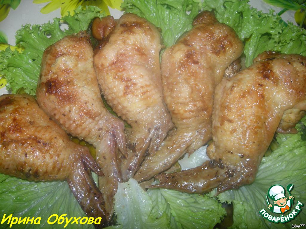 Фаршированные куриные крылышки рецепт с фото
